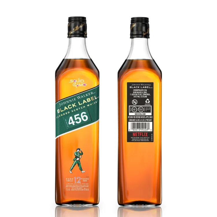 約翰走路黑牌魷魚遊戲限定版調和蘇格蘭威士忌｜Johnnie Walker Black